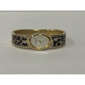 Gruen Women's Quartz Watch, Gold w Silver Dial